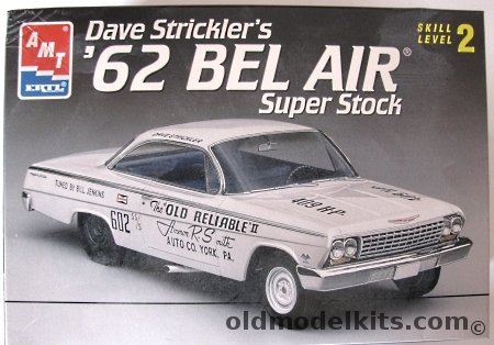 AMT 1/25 1962 Chevrolet Bel Air Dave Strickler's Old Reliable II Z-11 Super Stock, 6980 plastic model kit